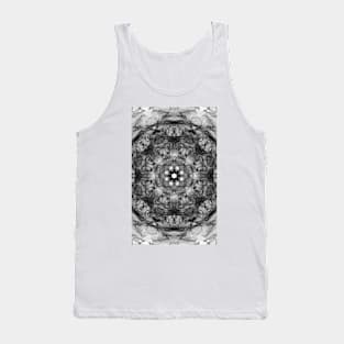 black and white flower pattern one Tank Top